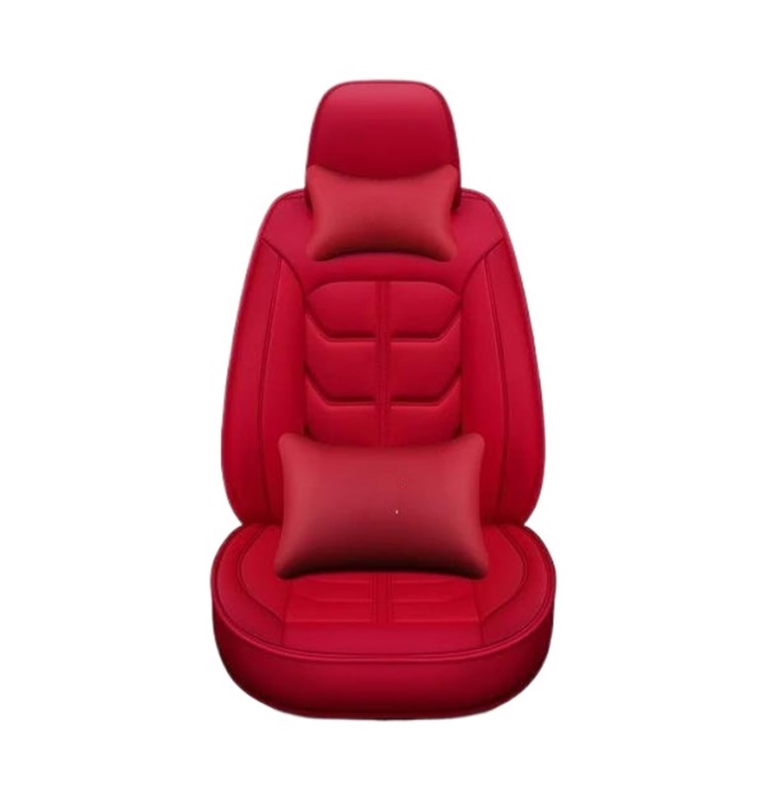 DZSQEGBX Autositzbezüge Leder-Autositzbezug Autozubehör Für Kia Alle Modelle Für Rio Für Sportage Für Cerato K2 K3 K4 K5 Für Karneval Auto-Styling 5 Sitze Auto Sitzschoner(Red Pillow 2) von DZSQEGBX