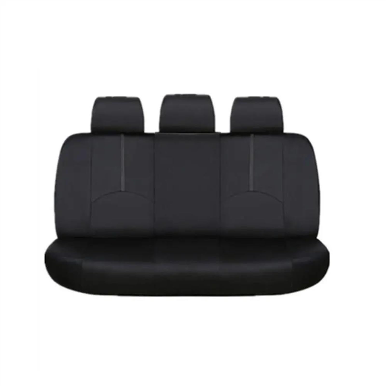 DZSQEGBX Autositzbezüge PU-Leder-Autositzbezug-Kissen Für VW Für Golf 4 Für Passat B5 B8 Für Golf 5 Autositzschutz Auto Sitzschoner(Black Rear) von DZSQEGBX