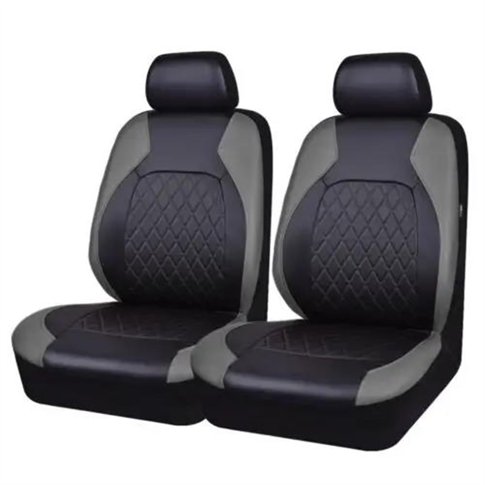 DZSQEGBX Autositzbezüge PU-Leder Vollständig Umschlossenes Kissenschutzpolster Kratzfest Passend Für Limousine SUV Pick-up Sitzkissen Universelles Autositzbezug-Set Auto Sitzschoner(RED 2 seat) von DZSQEGBX