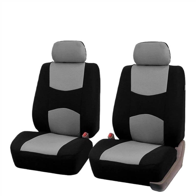 DZSQEGBX Autositzbezüge Sitzbezüge Für Autos Komplettes Set Für Ford Für Focus 2014 Autositzschoner Mit Geteiltem Sitzbank-Design Auto Sitzschoner(2pcs Front Gray) von DZSQEGBX