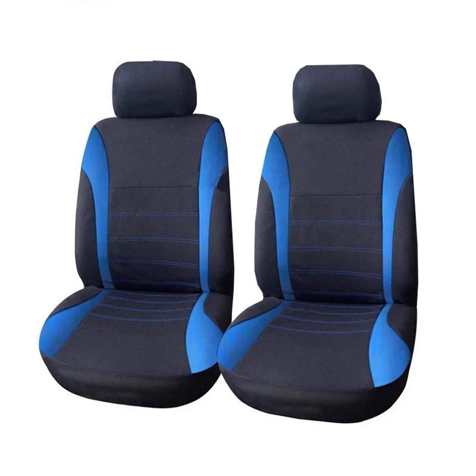 DZSQEGBX Autositzbezüge Sitzbezüge Für Autos Komplettes Set Für Ford Für Focus 2014 Autositzschoner Mit Geteiltem Sitzbank-Design Auto Sitzschoner(2pcs Front b Blue) von DZSQEGBX