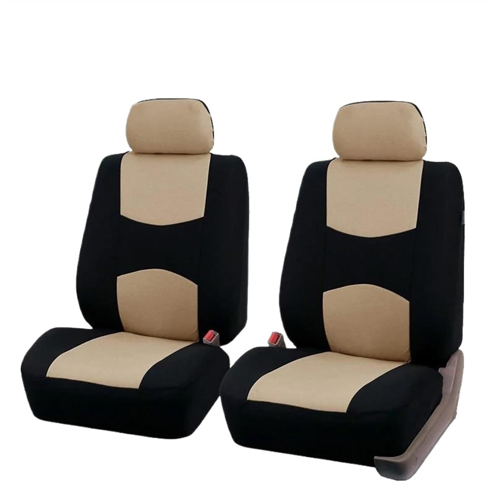 DZSQEGBX Autositzbezüge Sitzbezüge Für Autos Komplettes Set Für Ford Für Focus 2014 Autositzschoner Mit Geteiltem Sitzbank-Design Auto Sitzschoner(2pcs Front beige) von DZSQEGBX