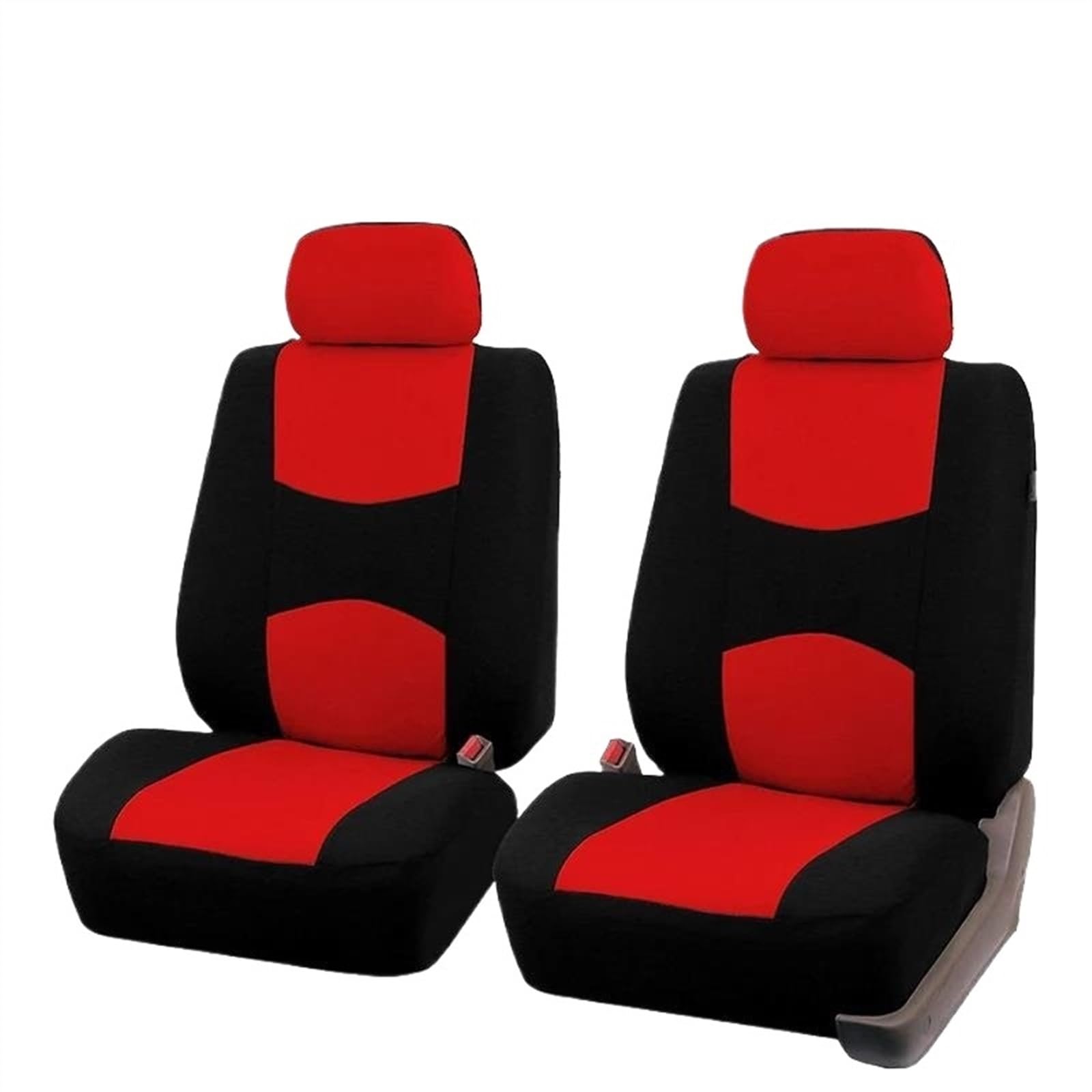 DZSQEGBX Autositzbezüge Sitzbezüge Für Autos Komplettes Set Für Ford Für Focus 2014 Autositzschoner Mit Geteiltem Sitzbank-Design Auto Sitzschoner(2pcs Front red) von DZSQEGBX