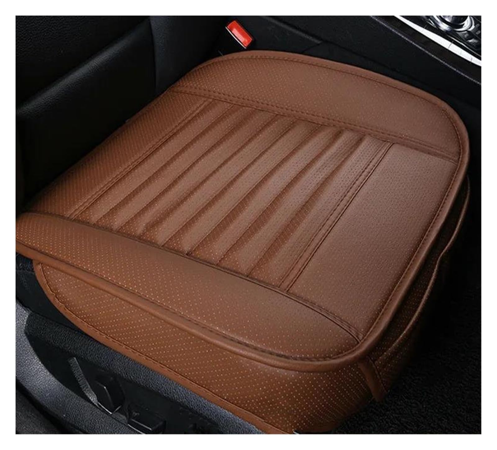 DZSQEGBX Autositzbezüge Sitzschutzhülle Für Clio Für Koleos Für Scenic Für Dokker Für Kangoo Für Master PU-Leder Autositzbezug Kissen Auto Sitzschoner(1 pc Brown) von DZSQEGBX