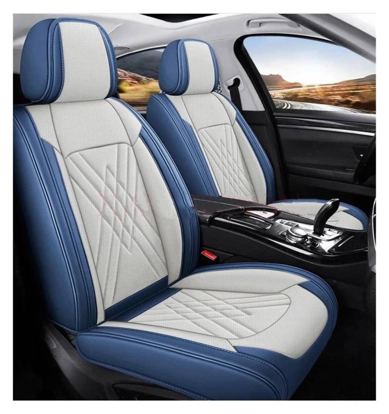 DZSQEGBX Autositzbezüge Universal Style 3D-Autositzbezüge Für FIAT Für Tipo Innenzubehör Sitzschoner Auto Sitzschoner(Blue White) von DZSQEGBX