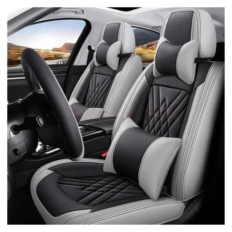 DZSQEGBX Autositzbezüge Universal Style 3D Autositzbezüge Für Jeep Für Grand Cherokee Innenzubehör Sitzschoner Sitzbezüge Set Auto Sitzschoner(Black Gray) von DZSQEGBX