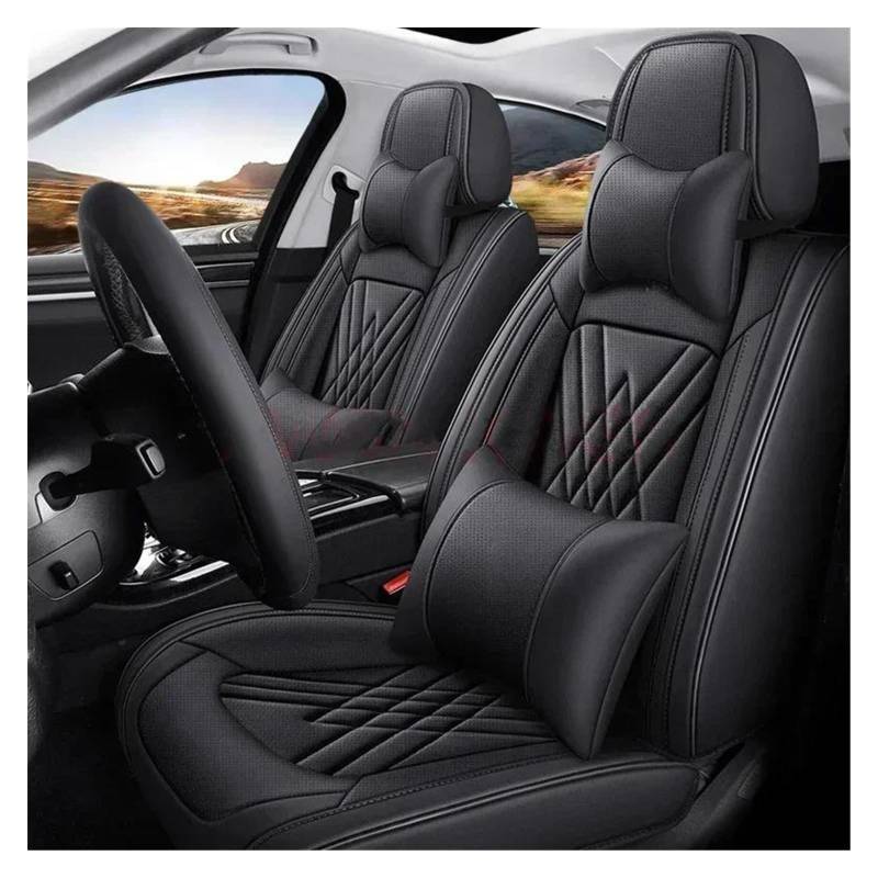 DZSQEGBX Autositzbezüge Universal Style 3D Autositzbezüge Für Jeep Für Grand Cherokee Innenzubehör Sitzschoner Sitzbezüge Set Auto Sitzschoner(Luxury Black) von DZSQEGBX