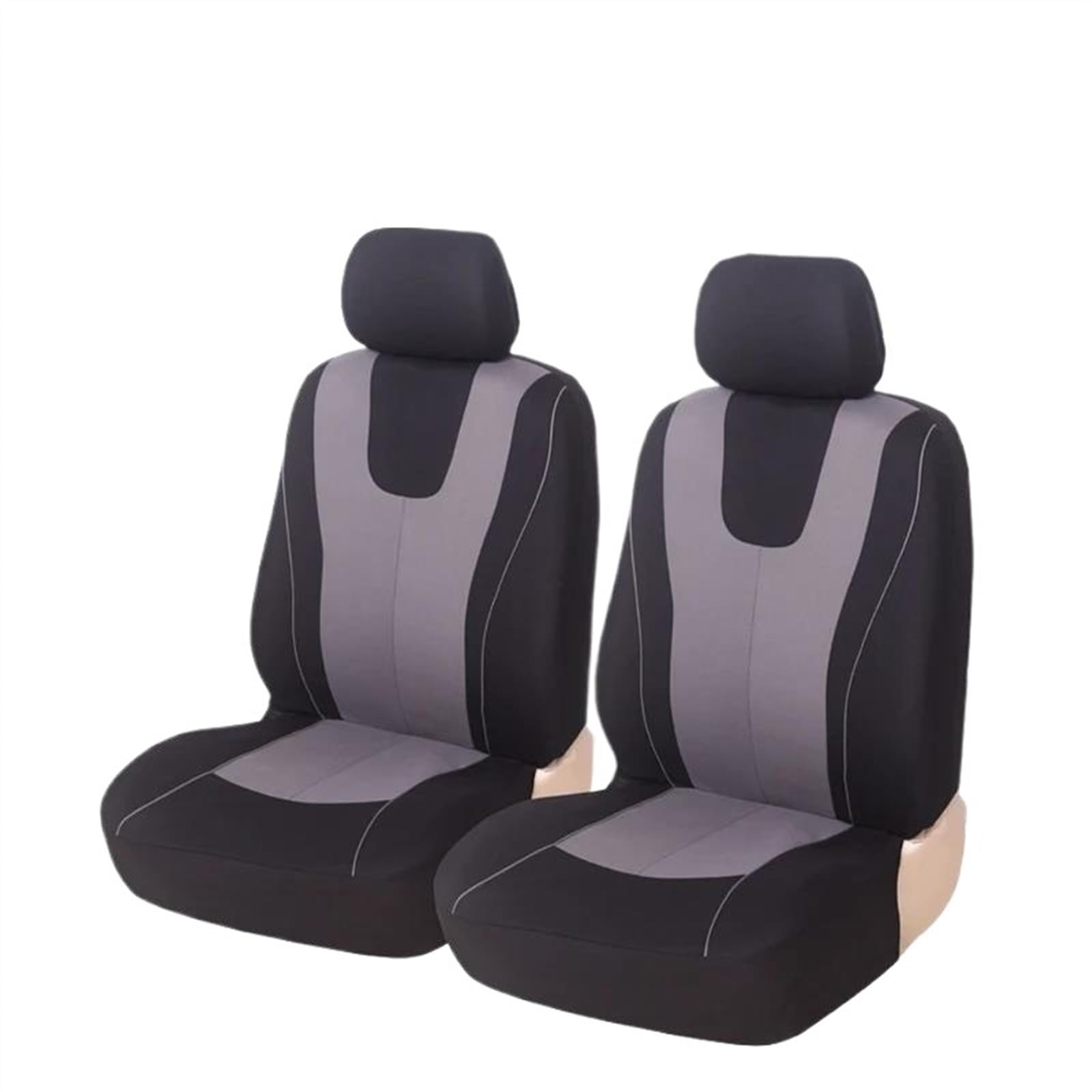 DZSQEGBX Autositzbezüge Universeller Blauer Autositzbezug Für Ford Für Explorer Polyesterstoff Schützt Sitzbezüge Auto Sitzschoner(2 pCs Gray Front) von DZSQEGBX