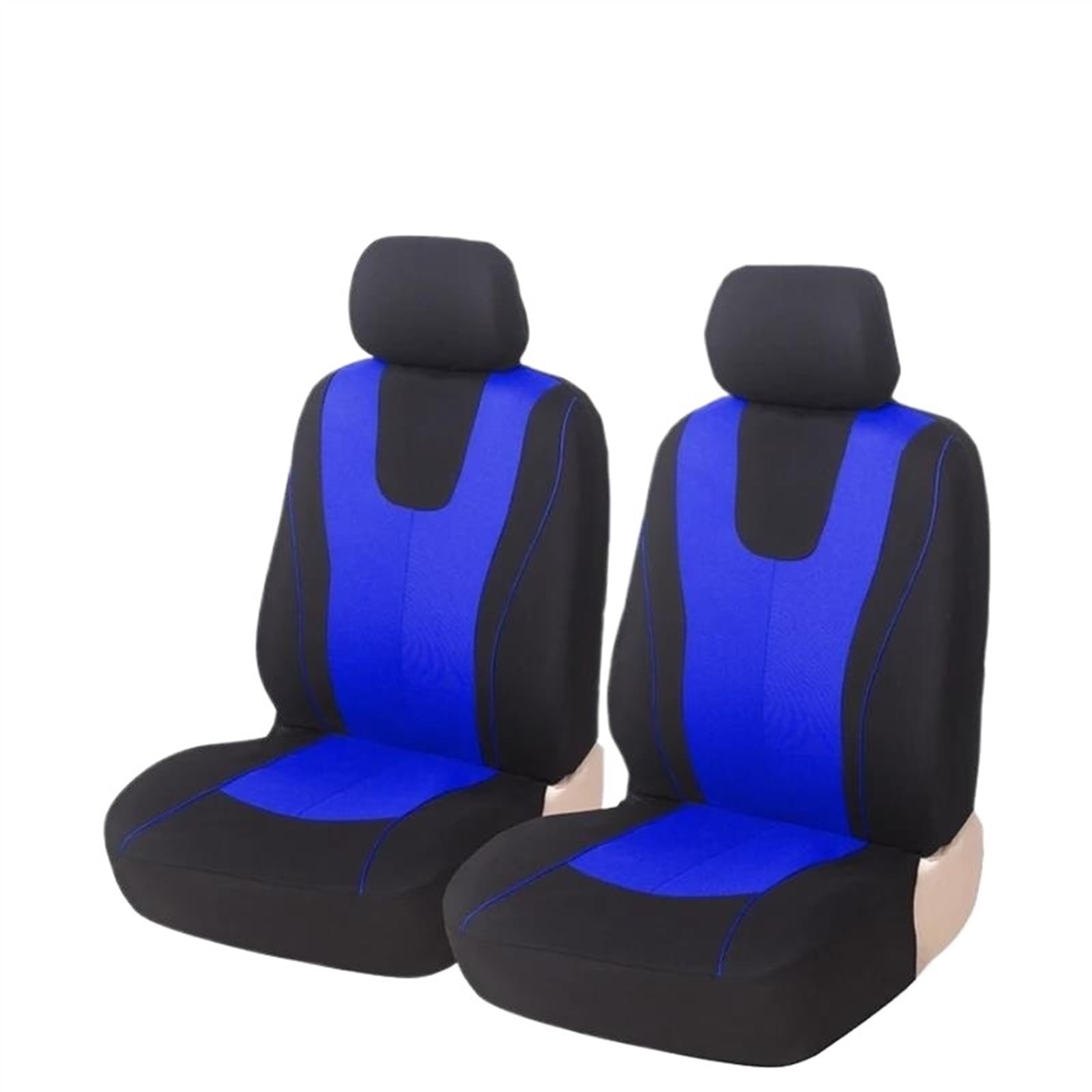 DZSQEGBX Autositzbezüge Universeller Blauer Autositzbezug Für Ford Für Explorer Polyesterstoff Schützt Sitzbezüge Auto Sitzschoner(2 pcs Blue Front) von DZSQEGBX