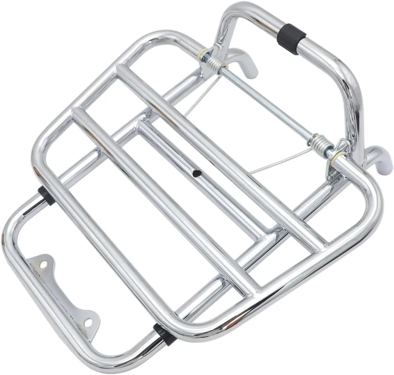 Für Vespa Für GTS 300 2018 2019 2020 2021 2022 2023 Motorrad Vorne Gepäck Rack Front Regal Vorne Gepäck Rack Halterung Heckträger Für Motorräder(Silber) von DZSQEGBX