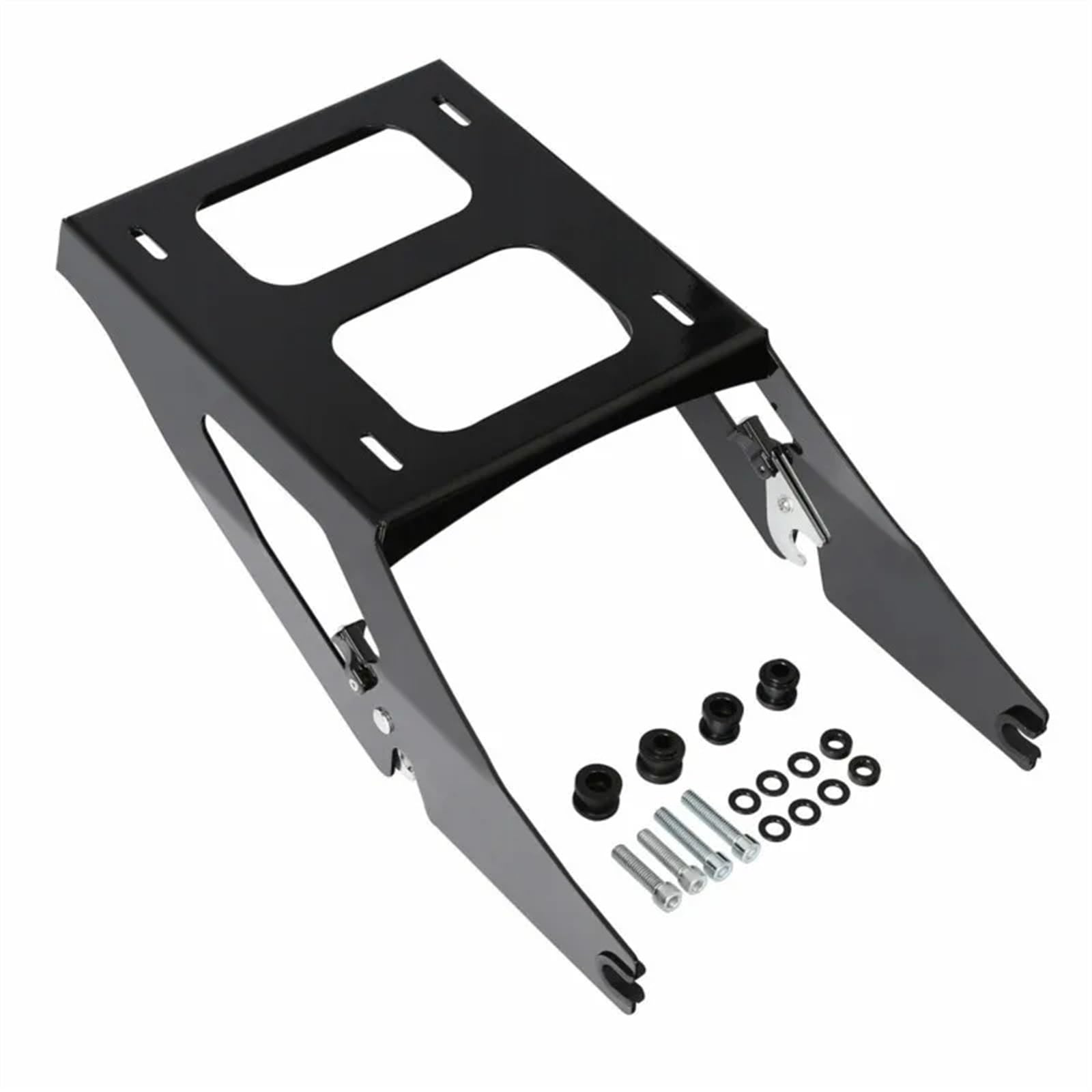 Motorrad Two Up Moun Rack Gepäckträger Für Softail Sport Für Glide Für FLSB 2018 2019 2020 2021 2022 Heckträger Für Motorräder(Schwarz) von DZSQEGBX