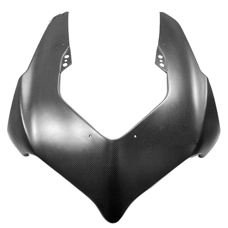 Motorrad Winglet Carbon Fiber Körper & Rahmen Voll Verkleidung Kits Motorrad Modifizierte Teile Moto Zubehör Für DUCATI Für Panigale Für V4 V4S V4R 2018-2021 Motorrad Spoiler(Headlight Cover) von DZSQEGBX