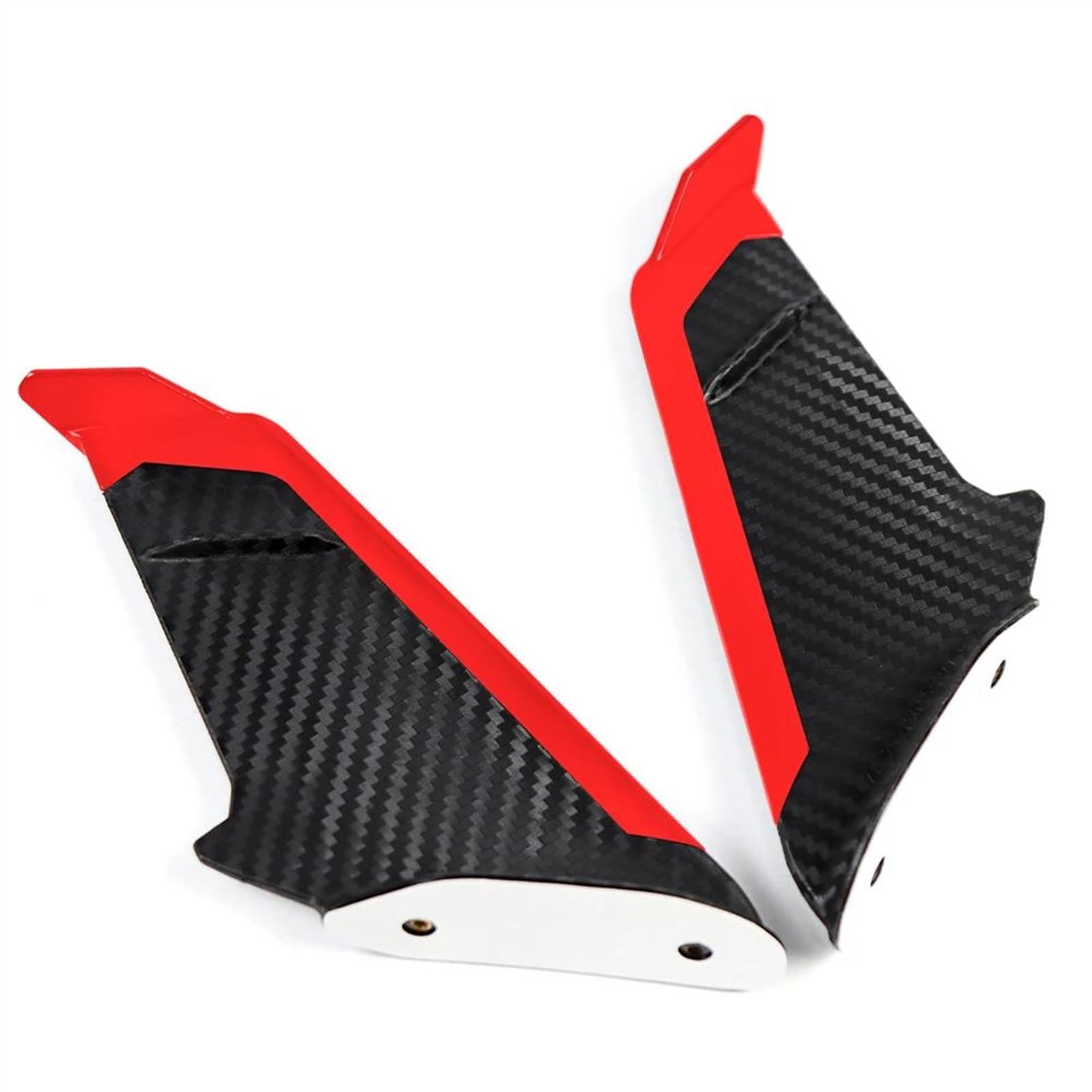 Motorrad Winglet Für KAWASAKI Für NINJA250/3000/400/650 ZX6R ZX10R Für Ninja 1000SX Motorrad Winglet Aerodynamische Flügel Spoiler Motorrad Spoiler(Rot) von DZSQEGBX