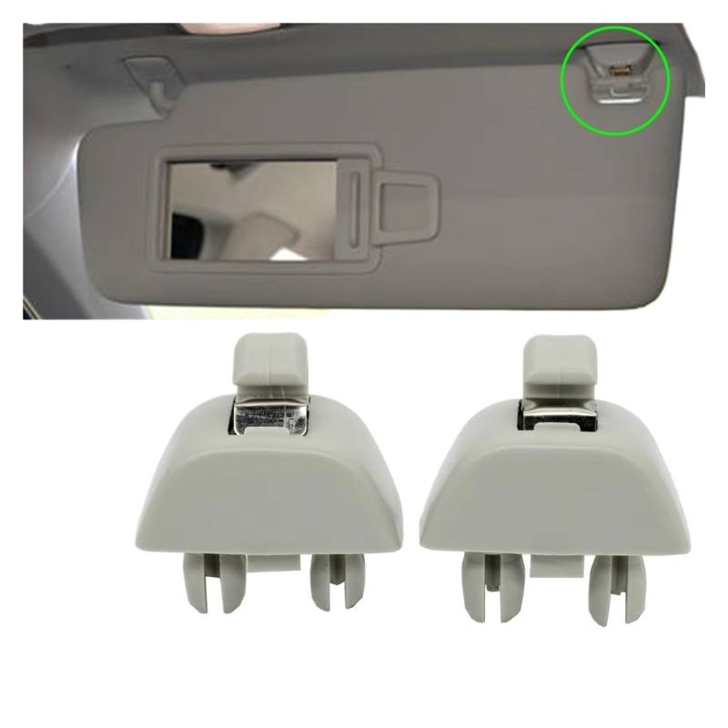 Sonnenblende Auto 2X Sonnenblende Aufhänger Clip Halter Für A6 C6 A3 A4 S4 S6 6RD857561Y20 6R0857561Y20 Haken Sonnenschutz Auto von DZSQEGBX