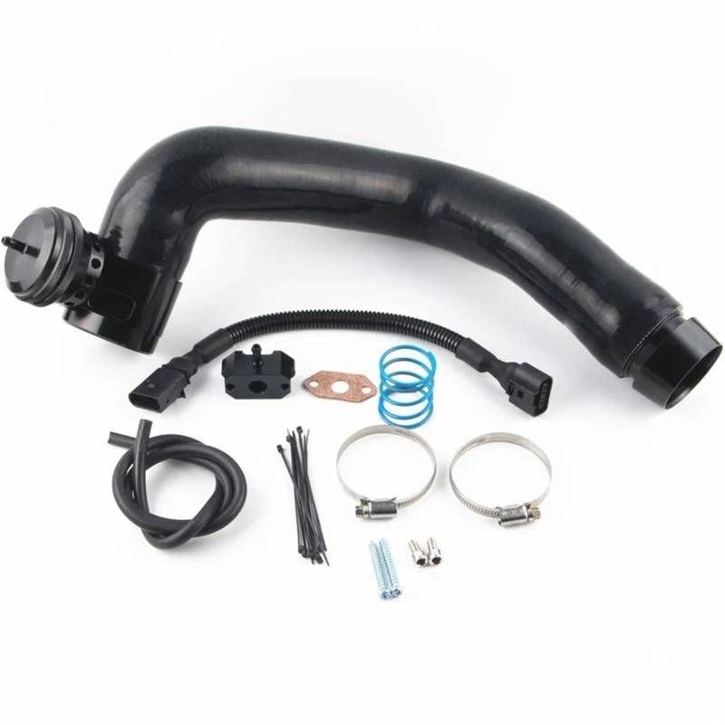 Auto Ansaugschlauch Auto Air Intake Turbo Dump Blow Off Ventil Für A11.0 TSI Luftfilter(Black hose with logo) von DZSQGHGHJJ