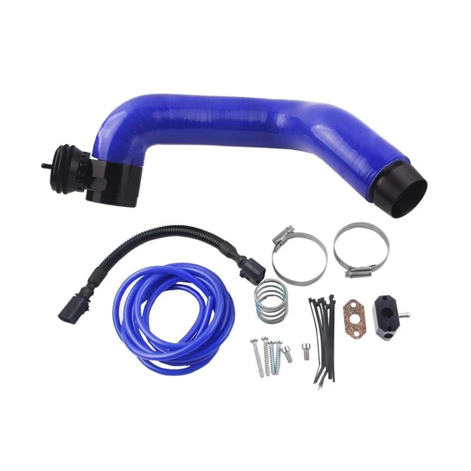 Auto Ansaugschlauch Auto Air Intake Turbo Dump Blow Off Ventil Für A11.0 TSI Luftfilter(Blue hose with logo) von DZSQGHGHJJ