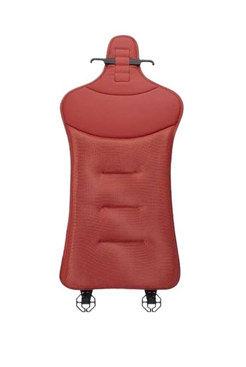 DZSQHDSAF Sitzbezüge Auto Atmungsaktives Autositzkissen, Eisseide, rutschfest Für Jeep Für Renegade Für Patriot Für Compass Für Wrangler Für Grand Sitzschoner Auto(Red-Back Rest) von DZSQHDSAF