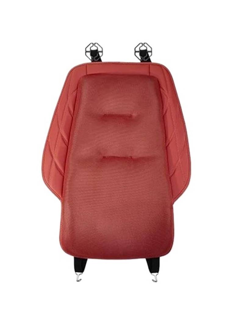 DZSQHDSAF Sitzbezüge Auto Atmungsaktives Autositzkissen, Eisseide, rutschfest Für Jeep Für Renegade Für Patriot Für Compass Für Wrangler Für Grand Sitzschoner Auto(Red-Cushion) von DZSQHDSAF