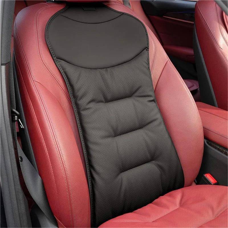 DZSQHDSAF Sitzbezüge Auto Auto Sitz Abdeckung Leder Sitz Schützen Pad Für Hyundai Für Santa Für Fe Für Sonata Für Tucson I30 IX25 IX35 für Mistra Sitzschoner Auto(Bk Back Cushion) von DZSQHDSAF