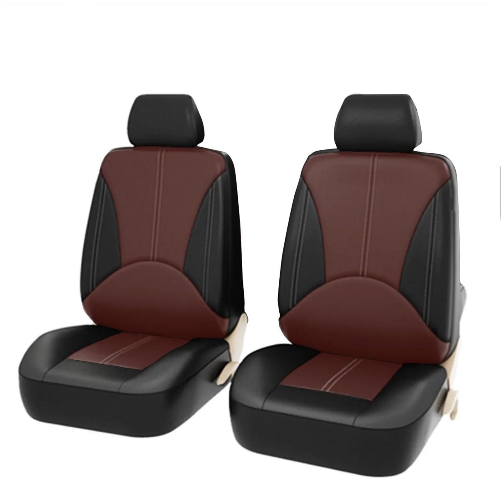 DZSQHDSAF Sitzbezüge Auto Auto Sitzbezug Für Nissan Für X Trail T32 Für Tiida Für Kicks Für Versa Full Surround Auto Zubehör Sitzschoner Auto(2pcs-Bk Red) von DZSQHDSAF