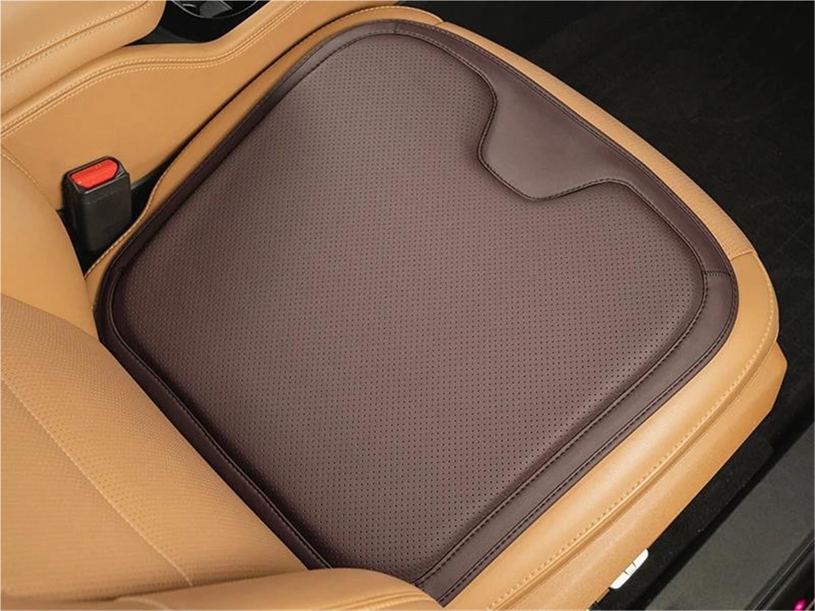 DZSQHDSAF Sitzbezüge Auto Auto Sitzkissen Sitz Schutz Pad Für Land Für Rover Für Range Für Rover Für Sport Für Evoque Für Freelander für Velar Sitzschoner Auto(Kaffee) von DZSQHDSAF