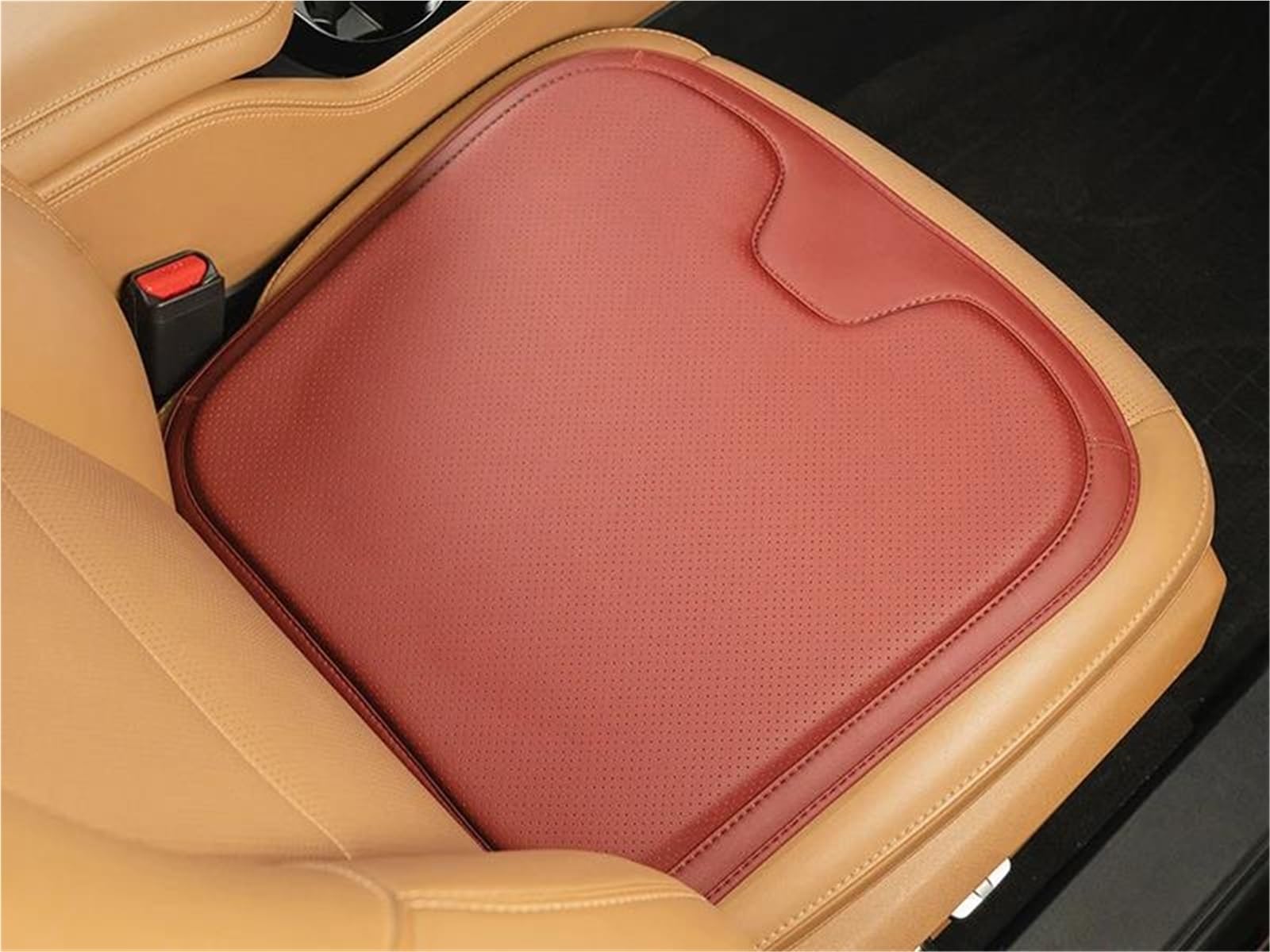 DZSQHDSAF Sitzbezüge Auto Auto Sitzkissen Sitz Schutz Pad Für VW Für Golf 7 Für MK7 Für Golf 8 Für Mk8 Für Tiguan für MK2 Für MK5 Sitzschoner Auto(WEINROT) von DZSQHDSAF