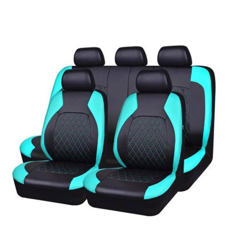 DZSQHDSAF Sitzbezüge Auto Autositzbezüge für Mazda 2 3 BL 6 GJ CX4 CX5 CX7 Full Surround Auto-Zubehör Sitzschoner Auto(Green 5pcs) von DZSQHDSAF