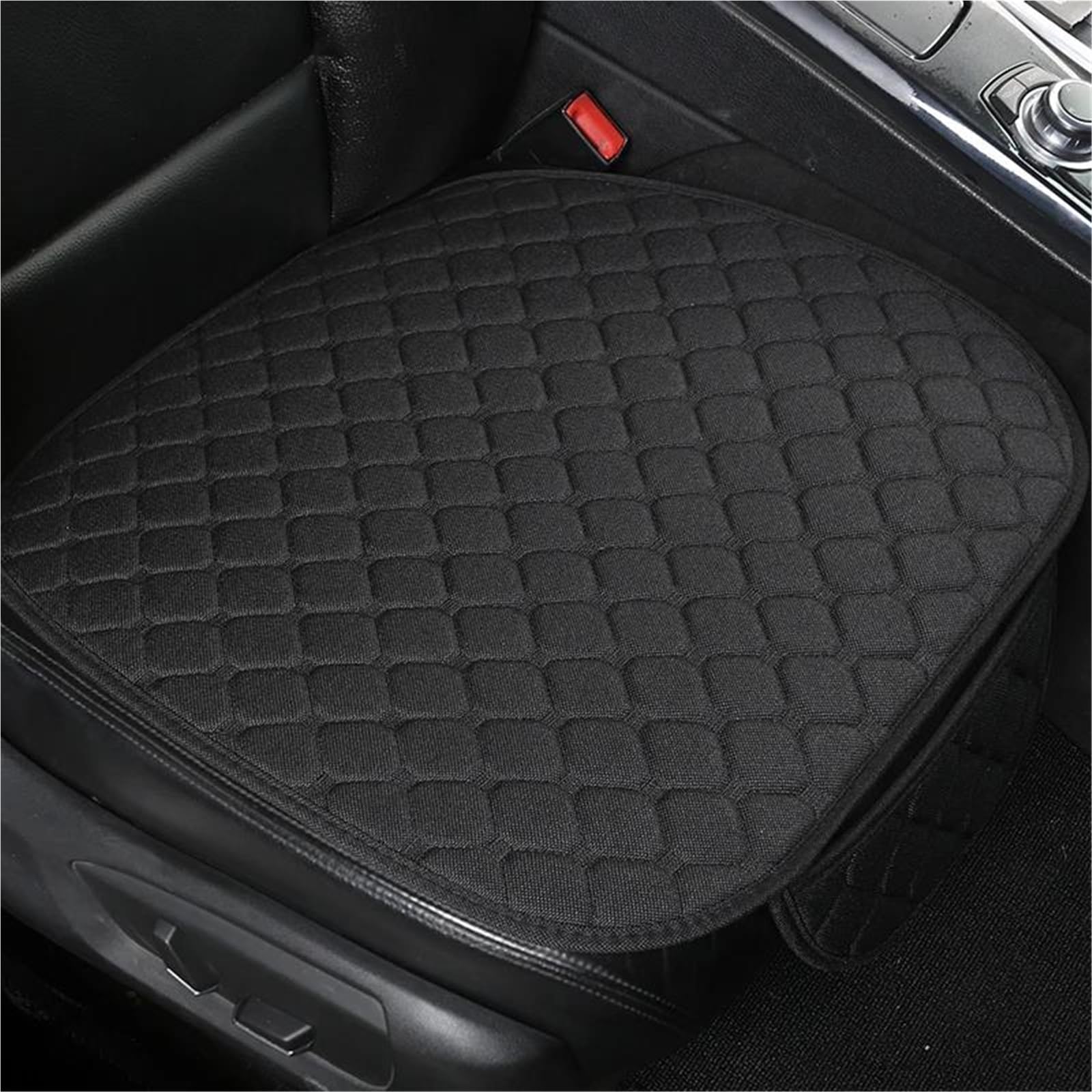 DZSQHDSAF Sitzbezüge Auto Autositzbezug Autokissen für Duster für Kadjar für Scenic für Espace für Fluence für Koleos Innenzubehör Sitzschoner Auto(Black 1 seat) von DZSQHDSAF