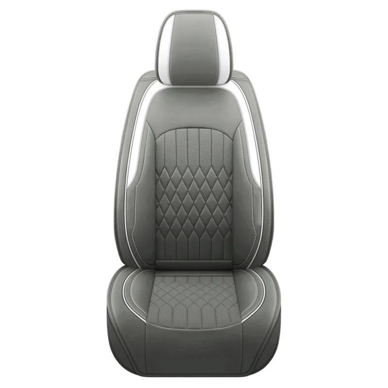 DZSQHDSAF Sitzbezüge Auto Luxus-Autositzbezüge aus PU-Leder für Mazda für CX5, Innenausstattung, Sitzbezug Sitzschoner Auto(Gray 5PCS) von DZSQHDSAF