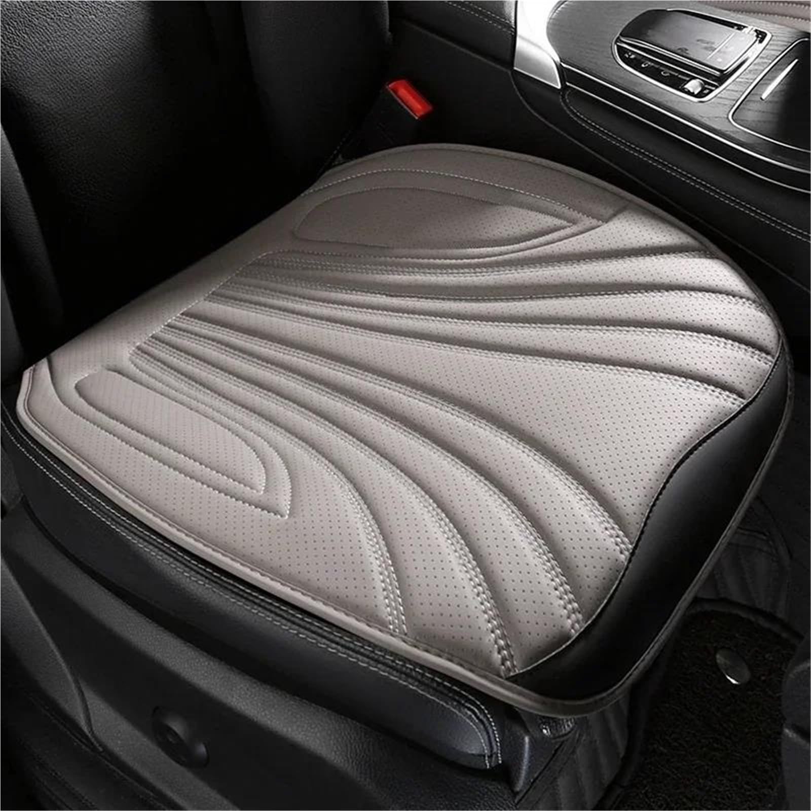 DZSQHDSAF Sitzbezüge Auto Universal Auto Sitzbezug Vier Jahreszeiten Auto Atmungsaktive Sattel Pad Sitzbezüge für Auto Coole Sitze Abdeckung Schutz Zubehör Sitzschoner Auto(Grey Front seat) von DZSQHDSAF