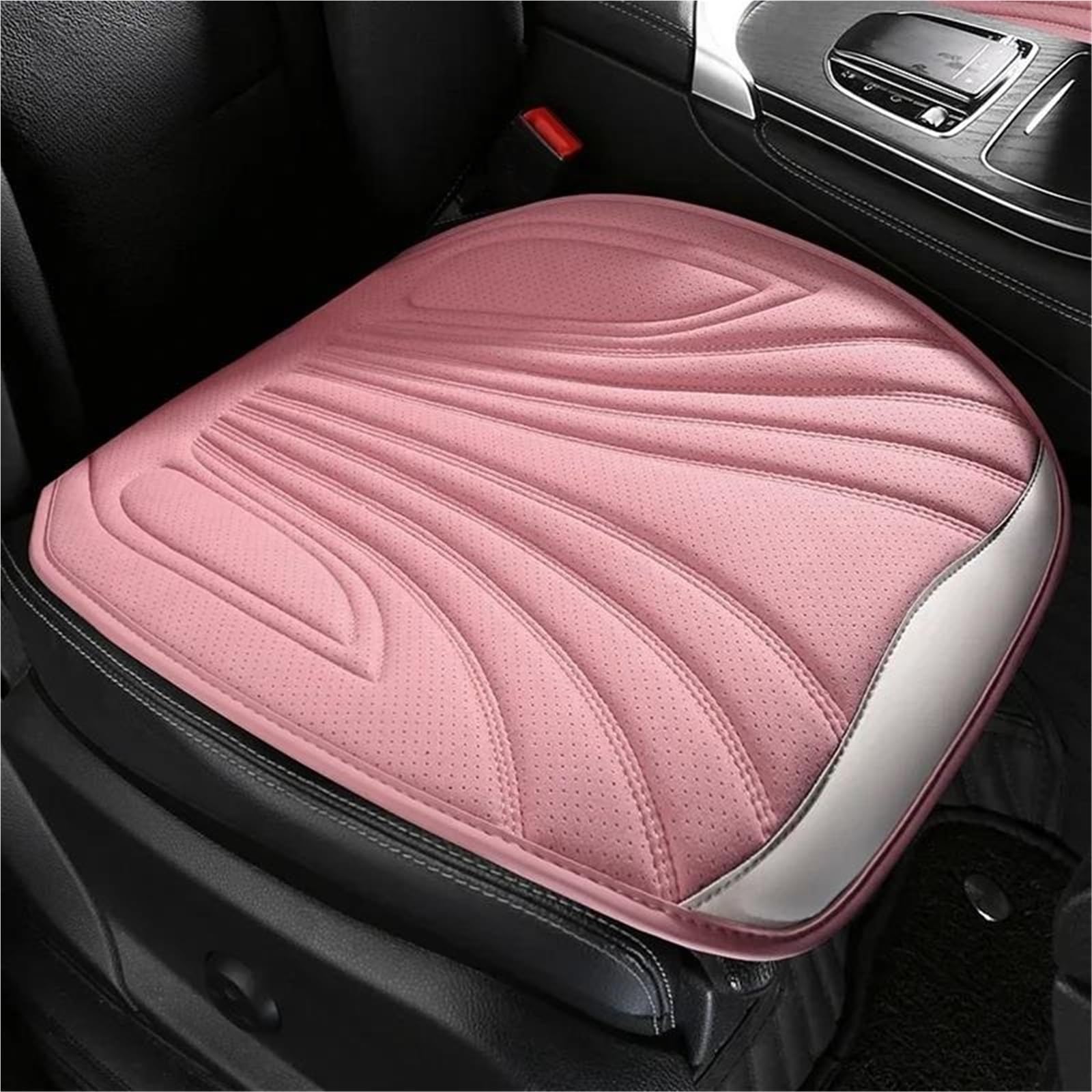 DZSQHDSAF Sitzbezüge Auto Universal Auto Sitzbezug Vier Jahreszeiten Auto Atmungsaktive Sattel Pad Sitzbezüge für Auto Coole Sitze Abdeckung Schutz Zubehör Sitzschoner Auto(Pink Front seat) von DZSQHDSAF