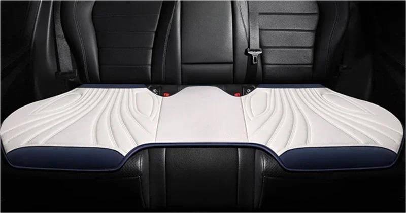 DZSQHDSAF Sitzbezüge Auto Universal Auto Sitzbezug Vier Jahreszeiten Auto Atmungsaktive Sattel Pad Sitzbezüge für Auto Coole Sitze Abdeckung Schutz Zubehör Sitzschoner Auto(White Rear seat) von DZSQHDSAF