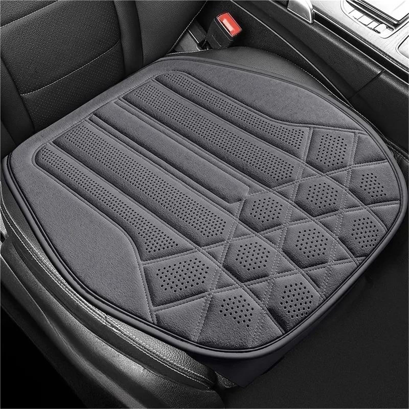 DZSQHDSAF Sitzbezüge Auto Universeller Autositzbezug für Vier Jahreszeiten, atmungsaktiv, Flachs, Sattelpolster, Sitzbezüge für Autositze, Schutz, Autozubehör Sitzschoner Auto(Gray Front mat) von DZSQHDSAF