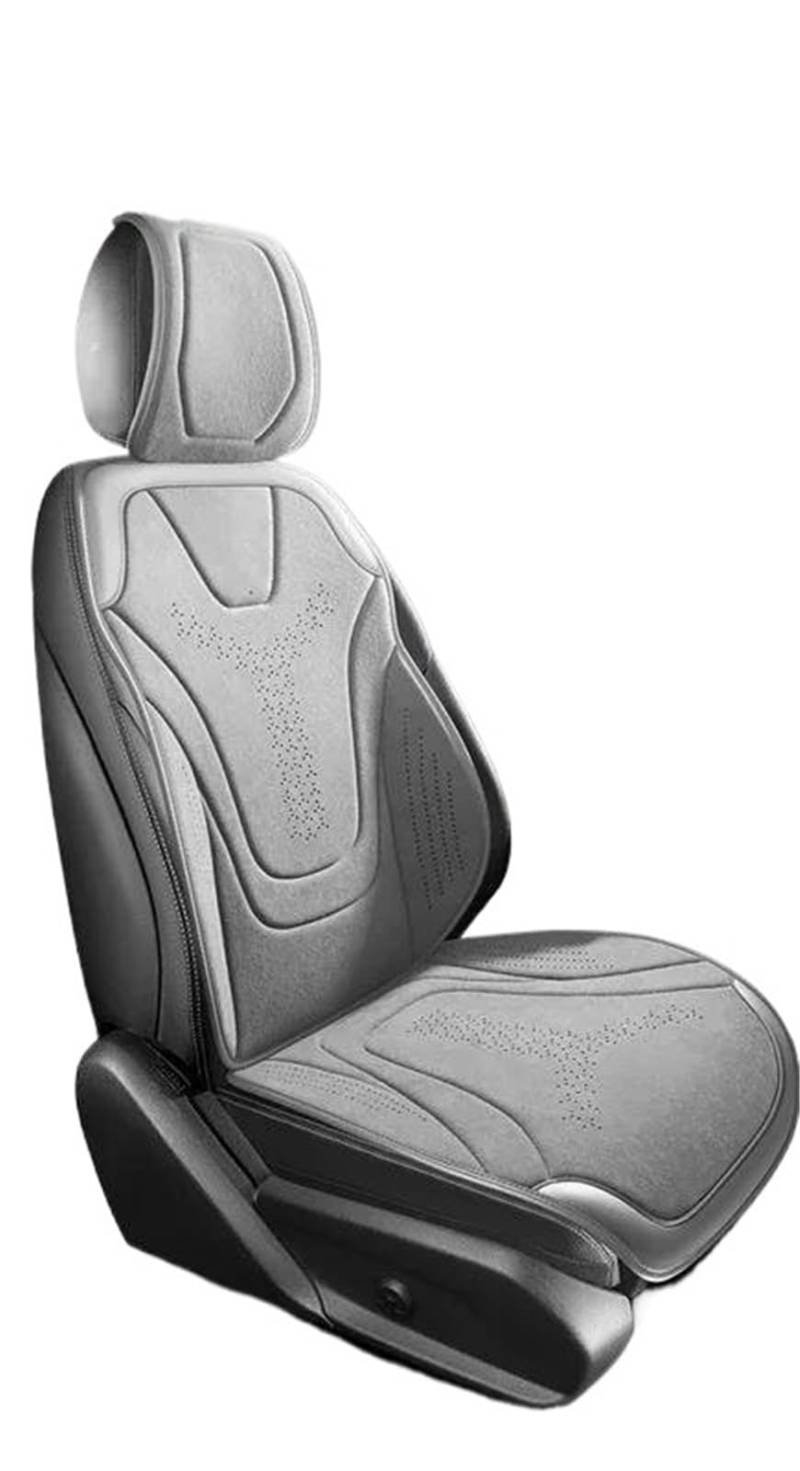 DZSQHDSAF Sitzbezüge Auto Universeller Autositzbezug für Vier Jahreszeiten, atmungsaktive Flachs-Sitzbezüge für Autositze, für Schutz von Autos, Zubehör Sitzschoner Auto(1pc grey2 seat) von DZSQHDSAF