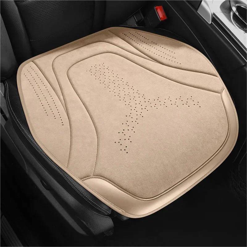 DZSQHDSAF Sitzbezüge Auto Universeller Autositzbezug für Vier Jahreszeiten, atmungsaktive Flachs-Sitzbezüge für Autositze, für Schutz von Autos, Zubehör Sitzschoner Auto(Beige Front seat) von DZSQHDSAF