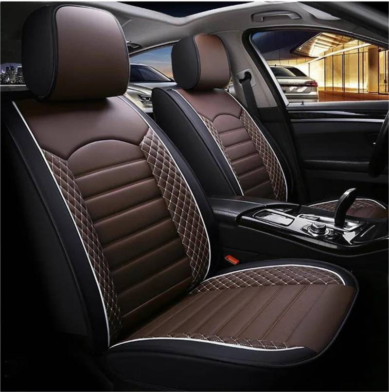 DZSQHDSAF Sitzbezüge Auto Volle Set Auto Sitz Abdeckung Für Range Für Rover Für Evoque Für Range Für Rover Für Sport Auto Sitzbezüge Auto Sitzkissen Sitzschoner Auto(Black Coffee) von DZSQHDSAF