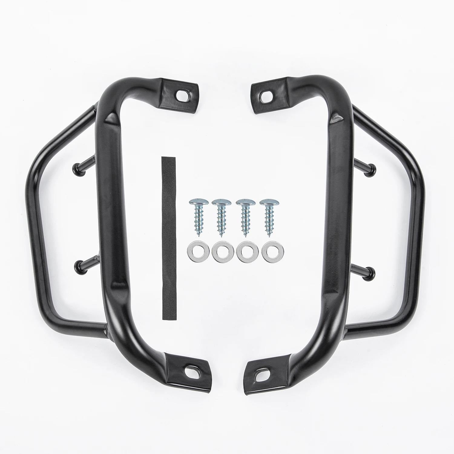 Motorrad Vorne Fuß Pedal Gepäck Rack Halterung Halter Für Vespa Für Sprint Für Primavera 50 125 2014-2022 2015 2016 2017 Hinten Gepäckträger(Schwarz) von DZSQHDSAF