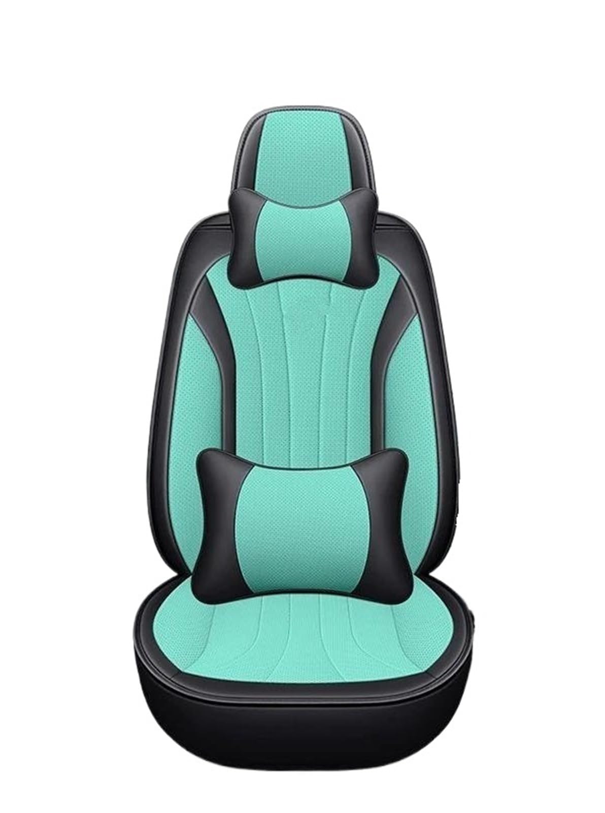 Sitzbezüge Auto Vollständiger Satz Autositzbezüge für Peugeot 206 2008 301 307 307SW 308 3008 4008 508 Auto-Innenschutz-Zubehör Sitzschoner Auto(Green+Pillow) von DZSQHDSAF