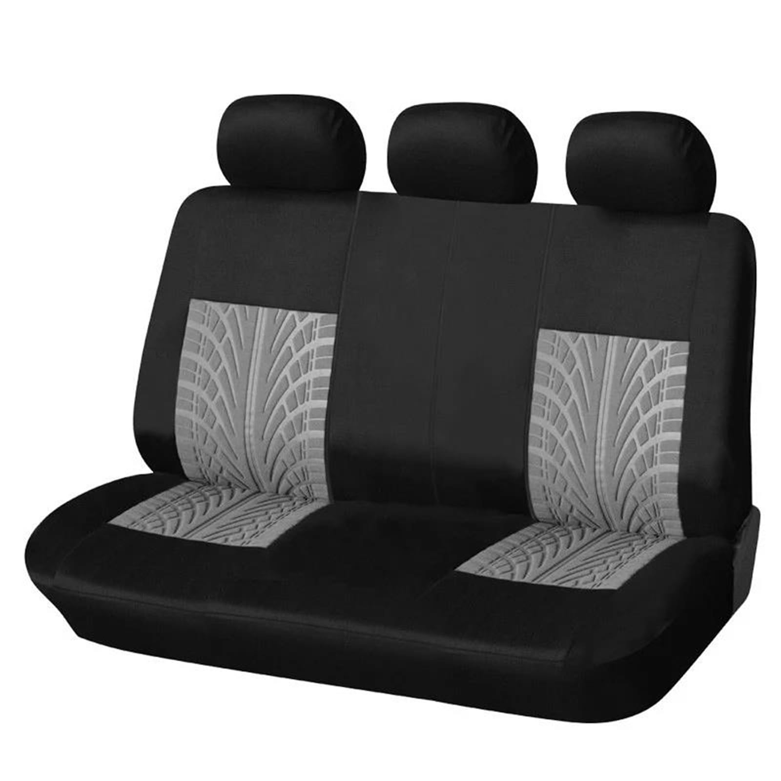 DZSQMLJG Sitzbezüge Auto Autositzbezüge-Set, universell passend für die meisten Autos, Bezüge mit Reifenspur-Detail-Styling, Autositzschutz Autositzschoner(Gray Back Part) von DZSQMLJG