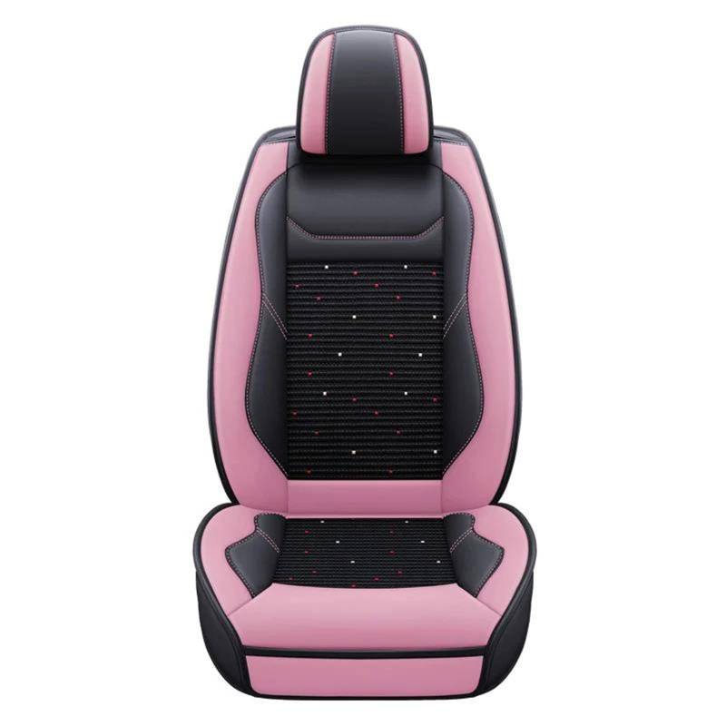 DZSQMLJG Sitzbezüge Auto Autositzbezug, kompletter Satz für Seat für Altea XL, Autozubehör, Innenausstattung, wasserdicht Autositzschoner(Pink 5 PCS) von DZSQMLJG