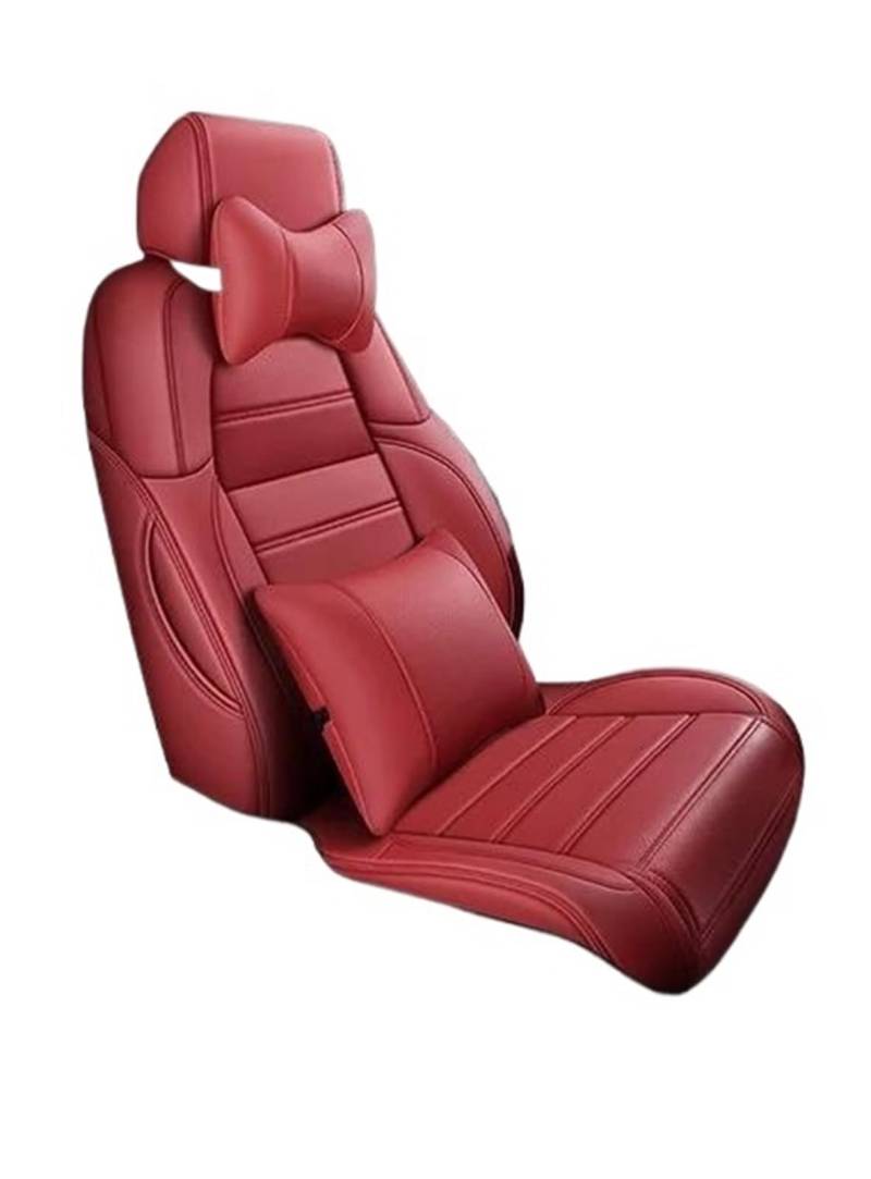 DZSQMLJG Sitzbezüge Auto Autositzbezug für CRV 2017 2018 2019 2020 2021 Autositzbezüge Autositzbezug Sitzbezüge Autozubehör Autositzschoner(Red+Cushion) von DZSQMLJG