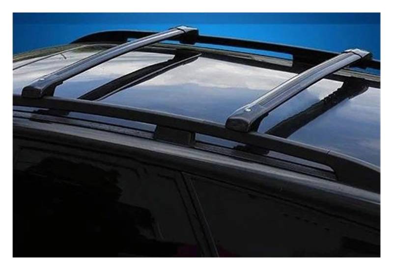 Dachträger 2 Stück für Mercedes für Benz GLK SUV 5-Türer X204 2008–2021, Seitenstangen aus Aluminiumlegierung Kreuzschienen Dachträger Gepäck Relingträger(Black B) von DZSQMLJG