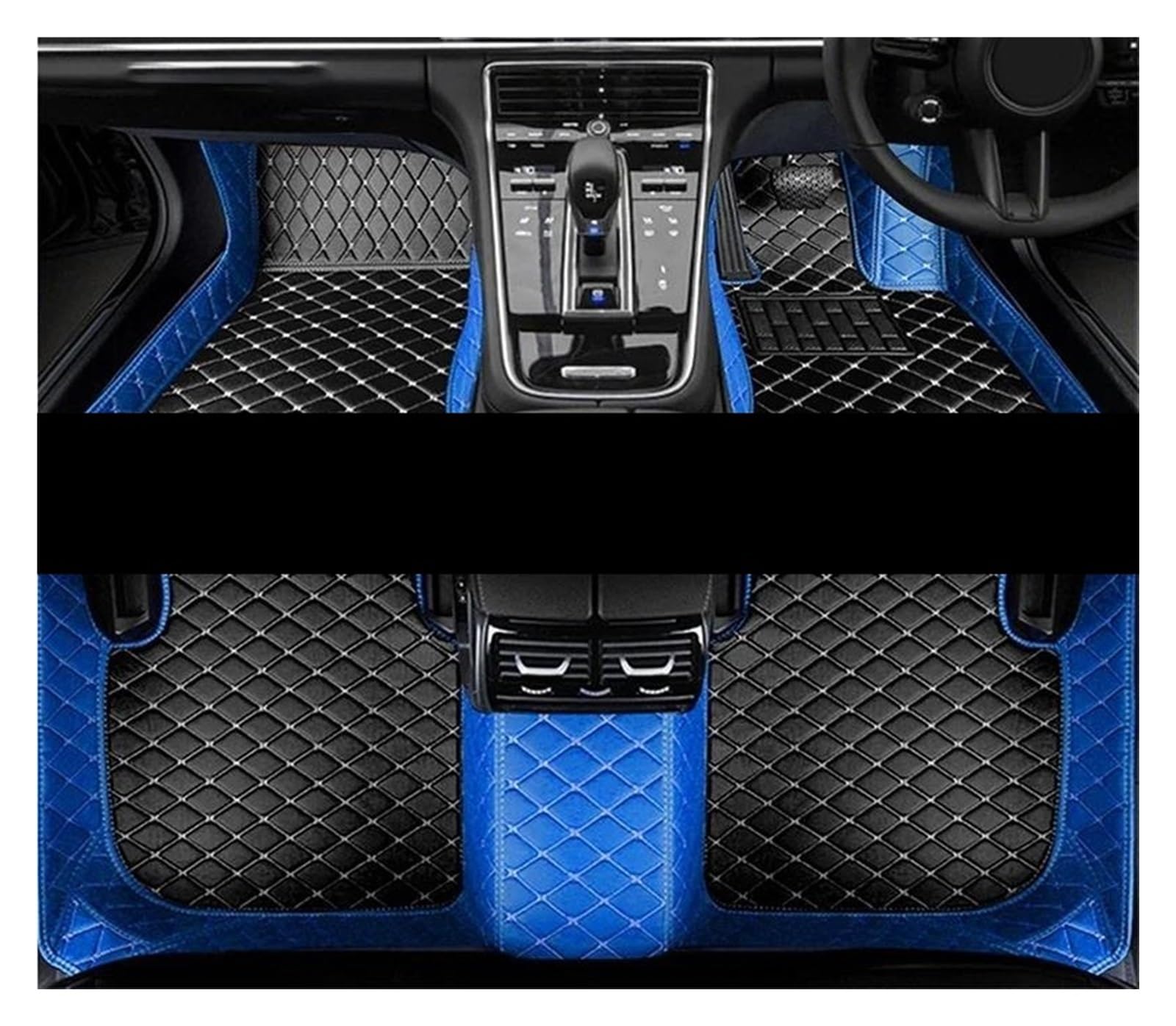 Fußmatten Auto-Fußmatten für Fiesta für Mk6 für Mark VI für Mk7 WS WT WZ 2009-2016 Anti-Schmutz-Pads Autoteppich Rutschfester Autoteppich fussmatten Auto(RHD Blue BK) von DZSQMLJG