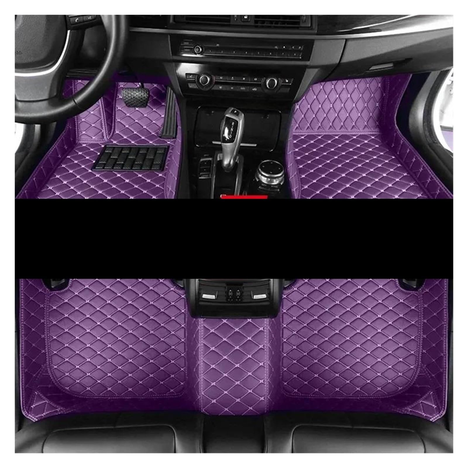 Fußmatten Auto-Fußmatten für Toyota für Corolla E210 210 2019 2020 2021 2022 2023 Abdeckungen wasserdichte Anti-Schmutz-Teppiche fussmatten Auto(3pc Purple,RHD) von DZSQMLJG