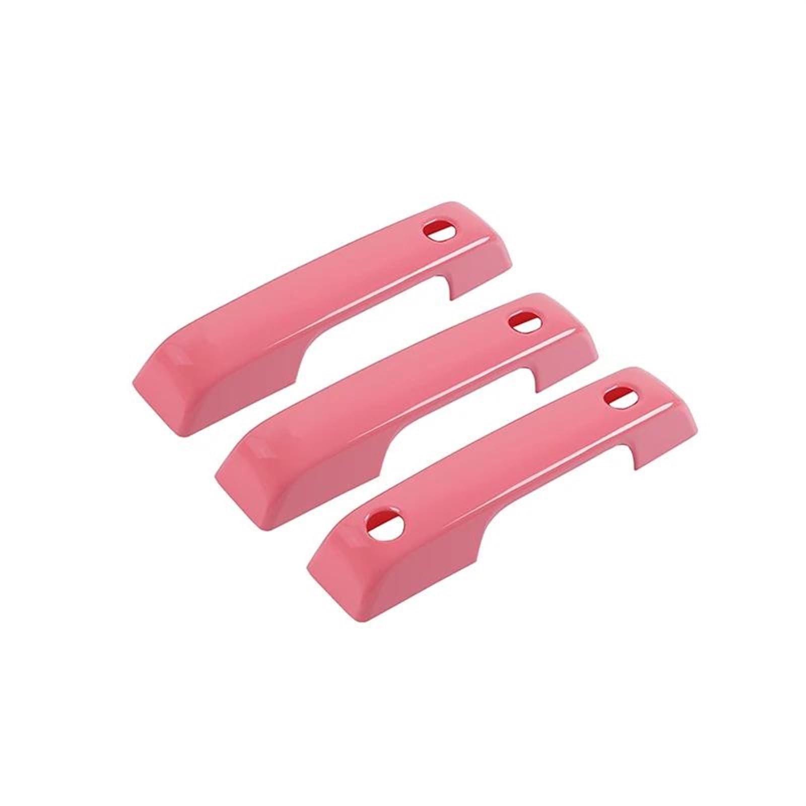 Auto-Außentürgriff ABS Auto Styling Türgriff Shell Dekoration Abdeckungen Aufkleber für Ford für Bronco 2021 2022 Außen Zubehör Außentürgriff(Pink) von DZSQOMHGD