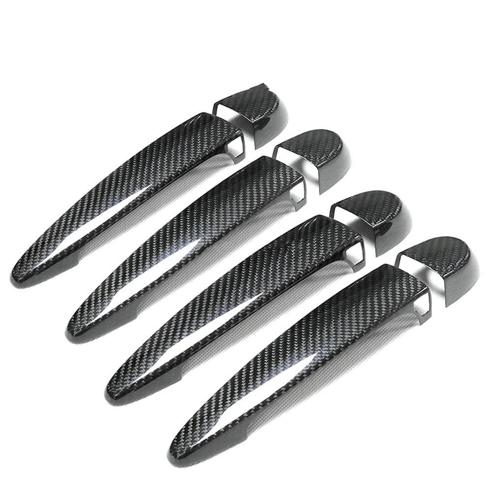 Auto-Außentürgriff Für 1 Serie E87 F20 F21 2007-2015 Auto Zubehör Carbon Faser Türgriff Abdeckung Rahmen Aufkleber Trim Außentürgriff(4 DR-4 SENSORS) von DZSQOMHGD