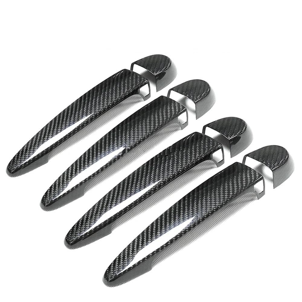 Auto-Außentürgriff Für 3 Serie E90 E92 E93 F30 F35 2005-2015 Auto Zubehör Carbon Faser Türgriff Abdeckung Rahmen Aufkleber Trim Mit Licht Loch Außentürgriff(4 DR-4 SENSORS) von DZSQOMHGD