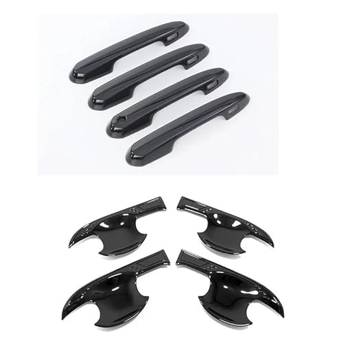 Auto-Außentürgriff Für Toyota Für Land Für Cruiser 300 LC300 2022 2023 Carbon Faser Auto Türgriff Bowl Abdeckung Trim tür Pull Abdeckung Trim Außentürgriff(Black 2sets) von DZSQOMHGD