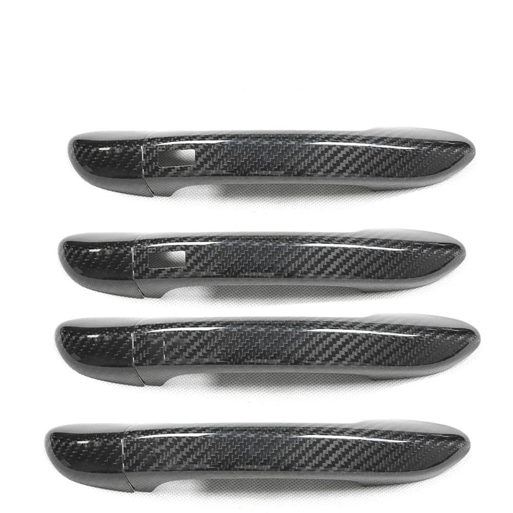 Auto-Außentürgriff Für VW Für Passat B6 B7 2007-2016 Auto Zubehör Real Carbon Fiber Türgriff Abdeckung Rahmen Aufkleber Außen Trim Bodykit Außentürgriff(4 DR-2 SENSORS) von DZSQOMHGD