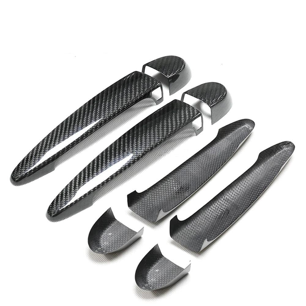 Auto-Außentürgriff Für X1 E84 2012 2013 2014 2015 Auto Zubehör Carbon Faser Türgriff Abdeckung Rahmen Aufkleber Außen Trim Außentürgriff(4 DR-2 SENSORS) von DZSQOMHGD